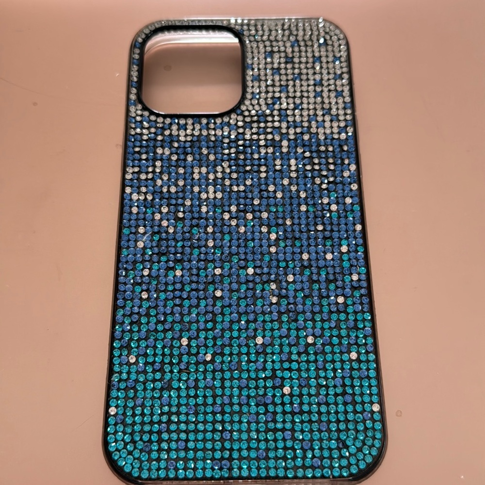 Ombre sparkly iPhone, 13 Pro Max case